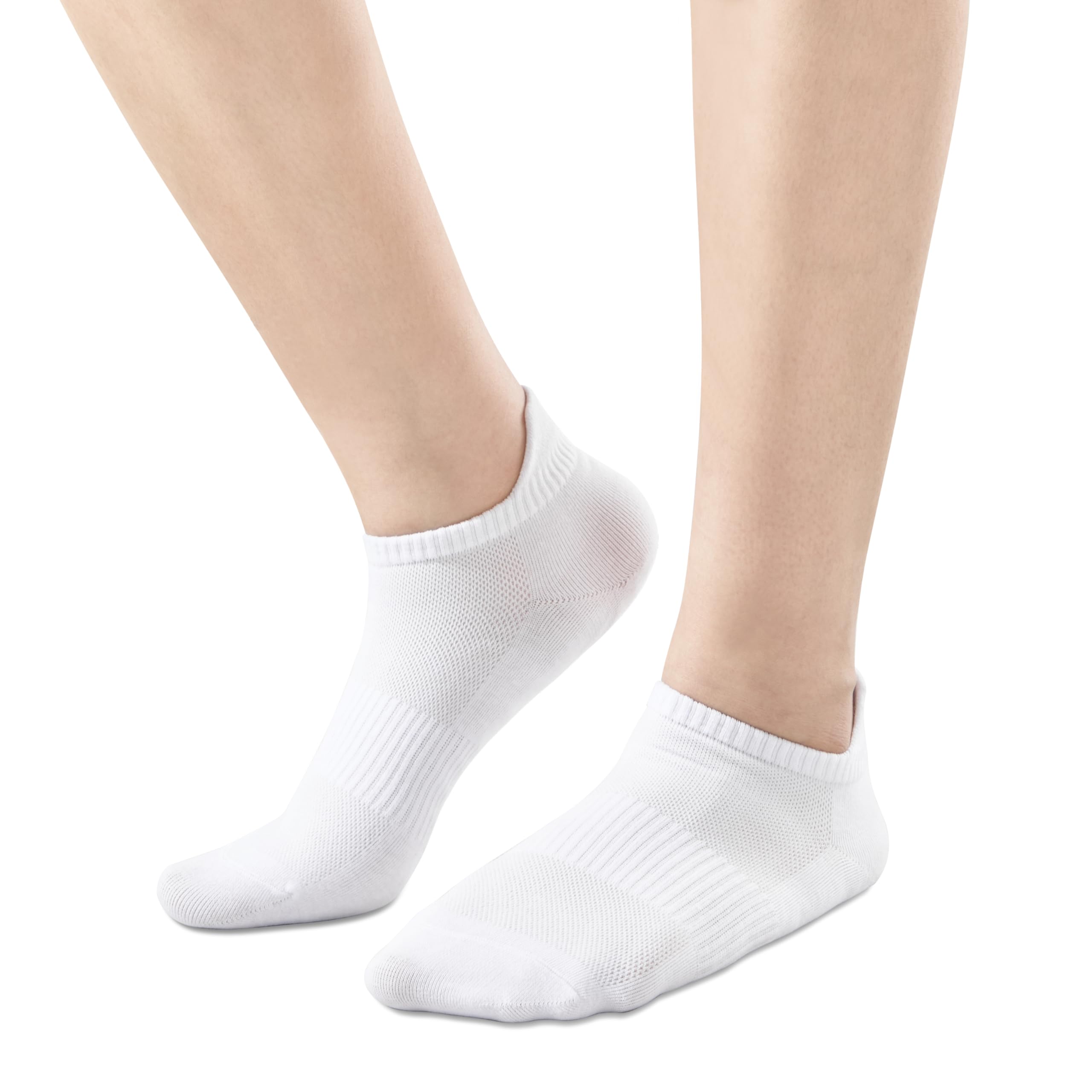 Women's Thin Ankle Socks 6-Pack - Breathable Cotton Athletic Socks for Sneakers & Tennis Shoes | Perfect for Running, Gym Workouts & Everyday Comfort
