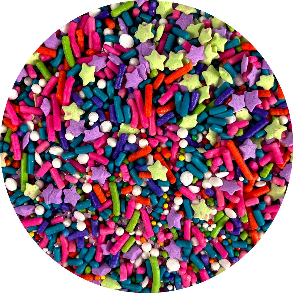 DecoPac Rainbow Unicorn Sprinkles - 27oz Tub for Cake Decorating, Cupcakes, Cookies & Desserts | Edible Glitter & Sugar Confetti for Baking & Party Treats
