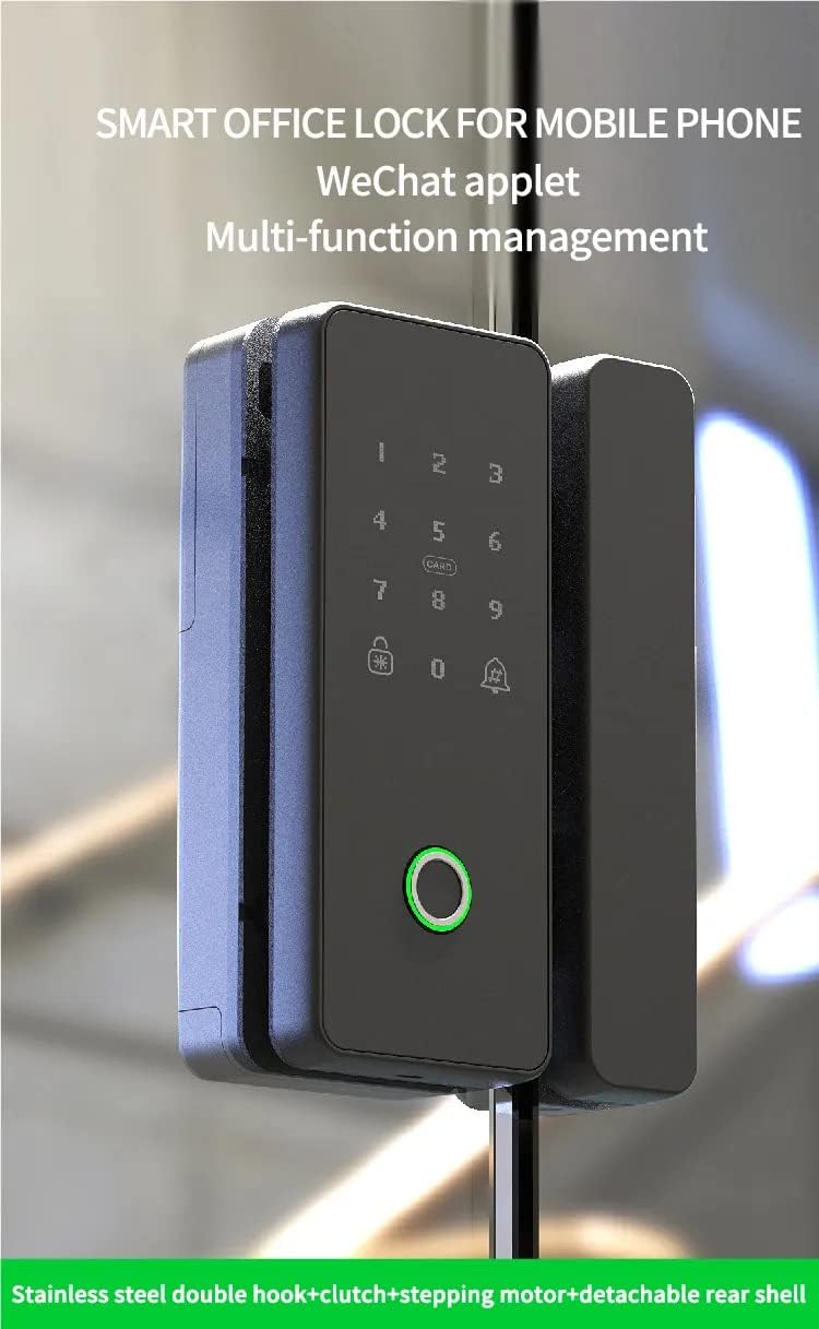 Smart Digital Sliding Swing Door Lock - Remote Control Keyless Entry for Glass Doors | Secure & Convenient for Homes, Offices & Commercial Spaces