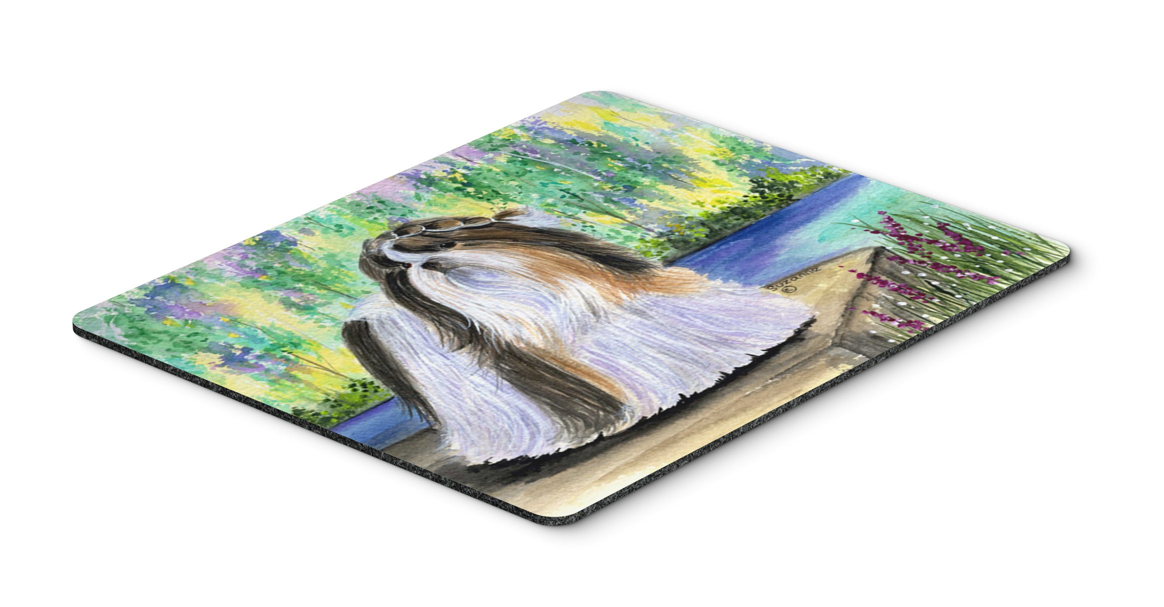Shih Tzu Mouse Pad & Hot Pad - Large Washable Non-Slip Desk Mat for Home Office, Gaming, Computer & Laptop Use | Cute Dog Design for Work & Kitchen Trivet