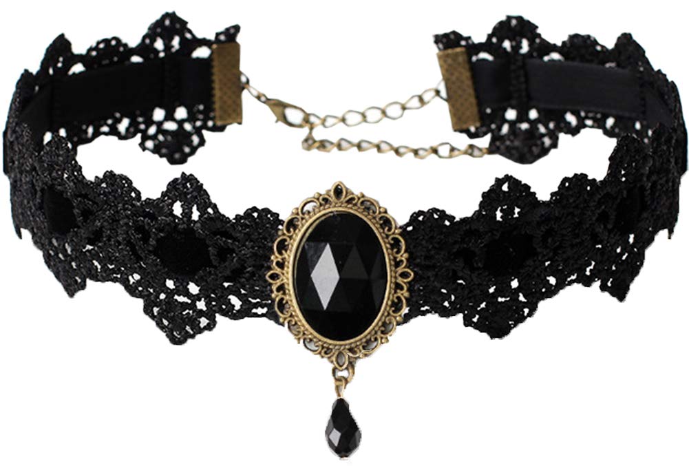 Vintage Lace Choker with Faux Pearls for Women | Rock Style Necklace for Parties & Gifts