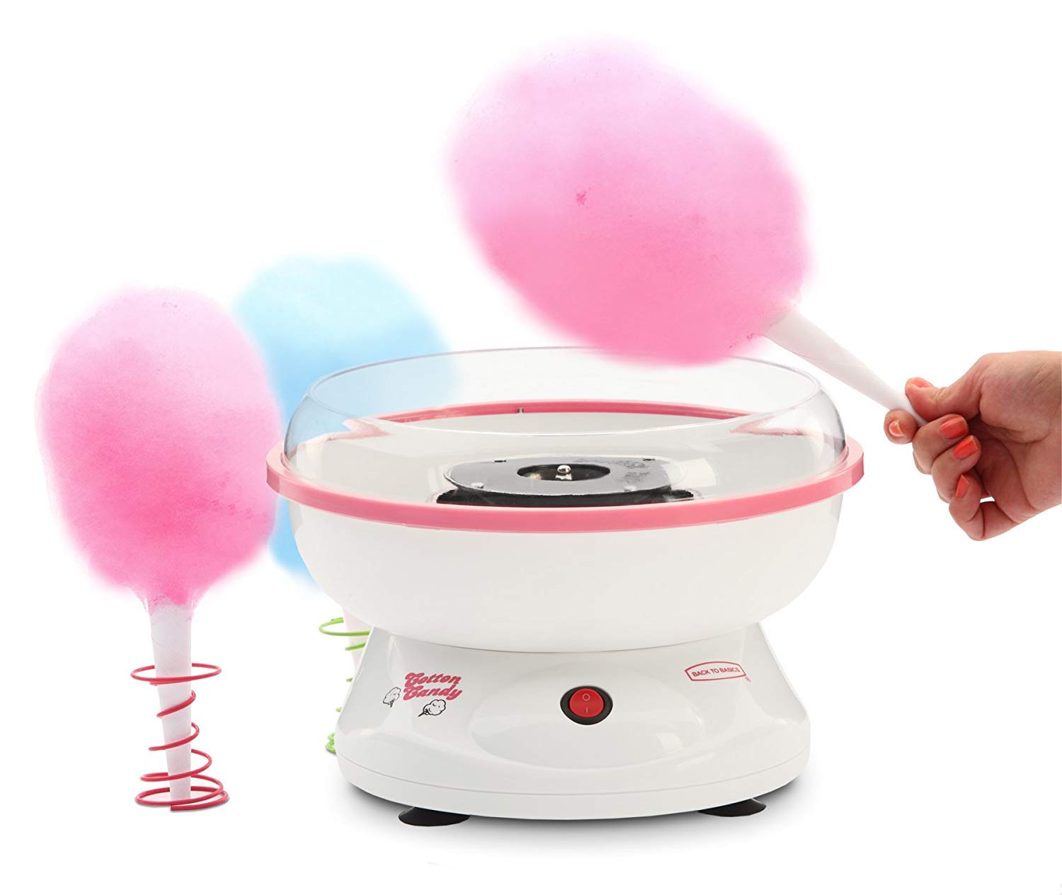 Electric Cotton Candy Maker for Home - Sugar-Free Candy Machine for Family Fun