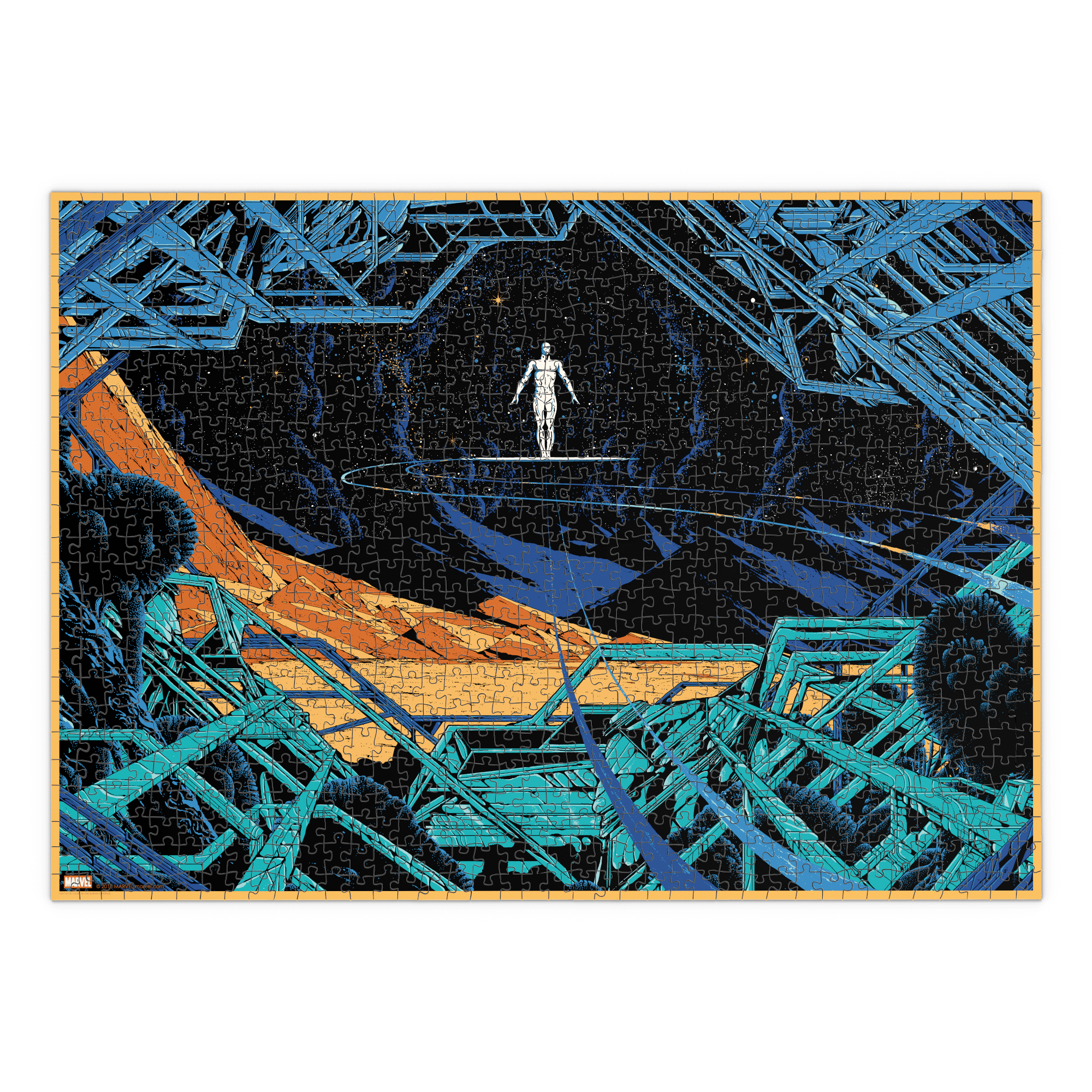 Fantastic Four Silver Surfer 1000 Piece Jigsaw Puzzle - Marvel Superhero Collectible for Adults & Teens - Perfect for Family Game Nights & Superhero Fans