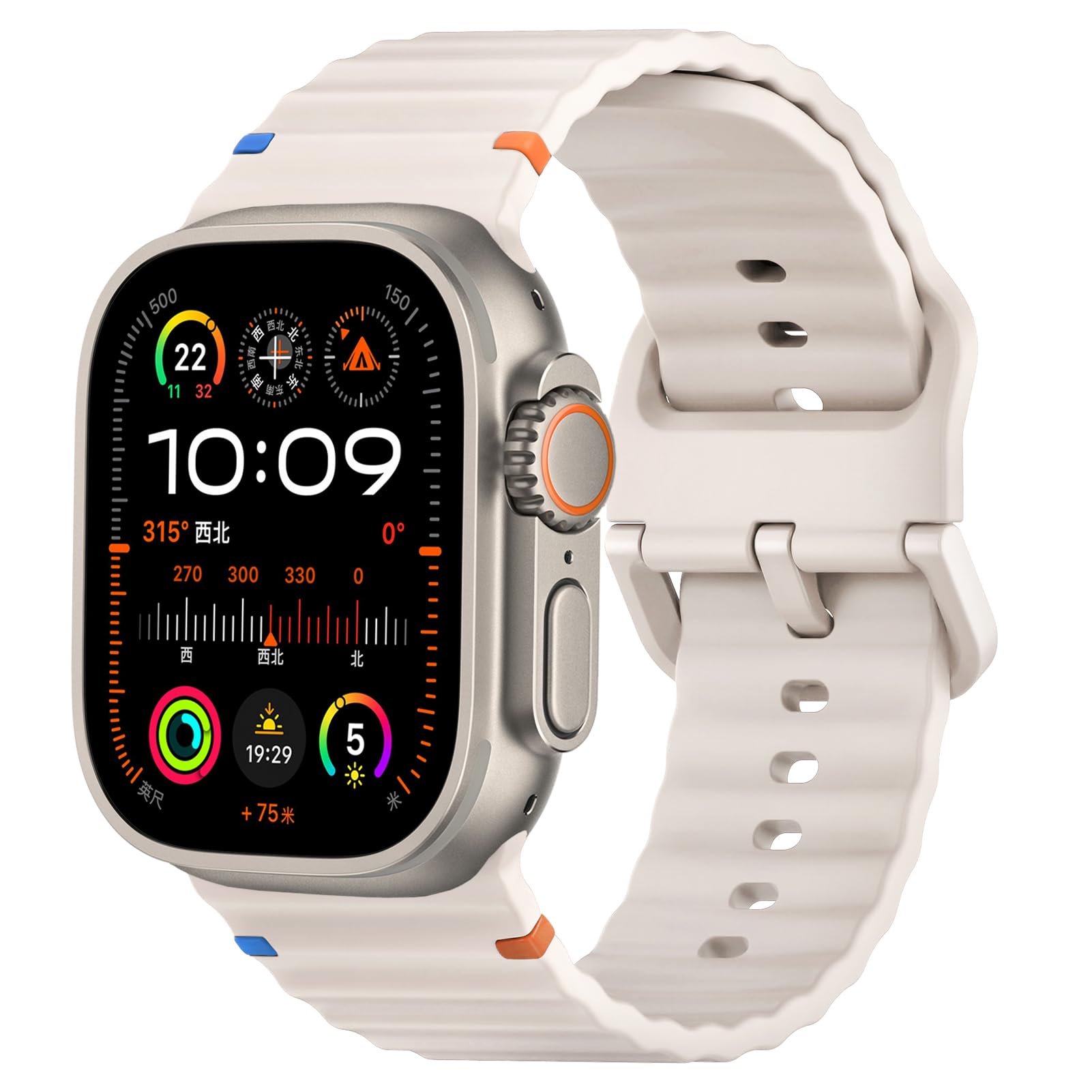 Premium Sport Band for Apple Watch Ultra/Series 10/9/8/7/6/5/4/3/SE (41mm/45mm) - Soft Silicone Waterproof Wristband for Men & Women - Perfect for Running, Swimming & Fitness Tracking