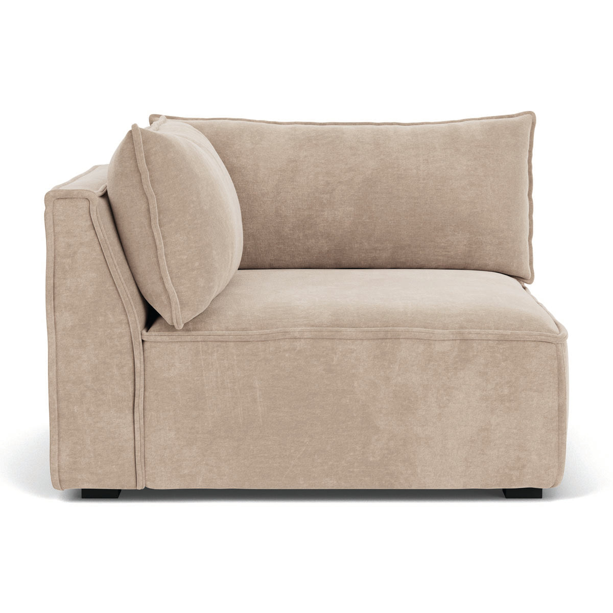 Stylish Daphne Fabric Left Corner Modular Sofa - 1 Seater Modern Living Room Furniture for Small Spaces & Apartments