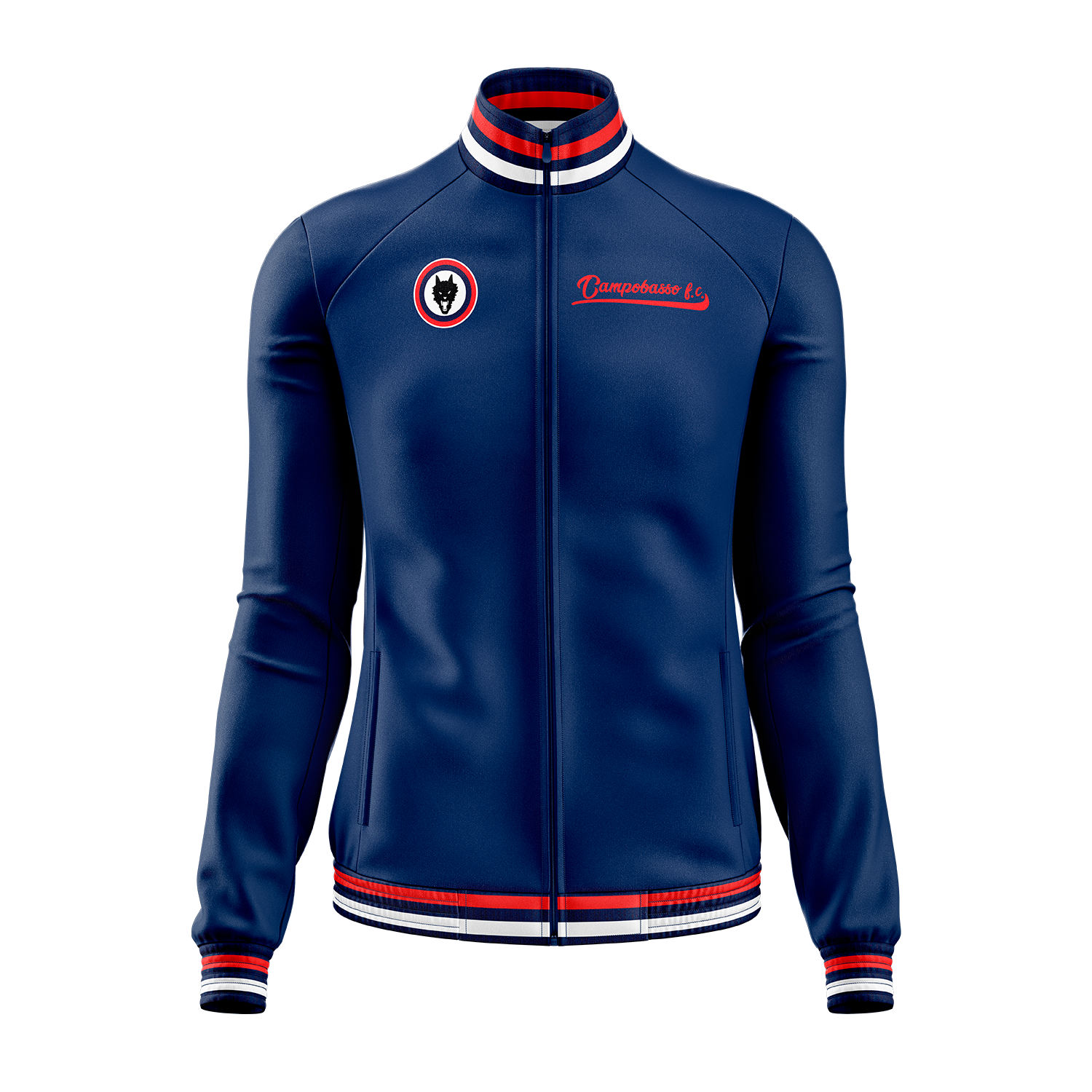 Campobasso FC Women's Lightweight Waterproof Travel Jacket - Blue Windbreaker for Hiking, Running & Outdoor Activities