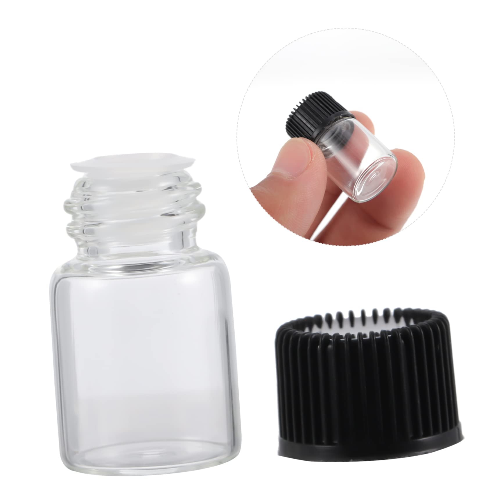 CIYODO 36-Pack 2ml Glass Essential Oil Bottles - Travel Size, Leakproof & Airless - Perfect for Aromatherapy, DIY Skincare, and Toiletries Organization