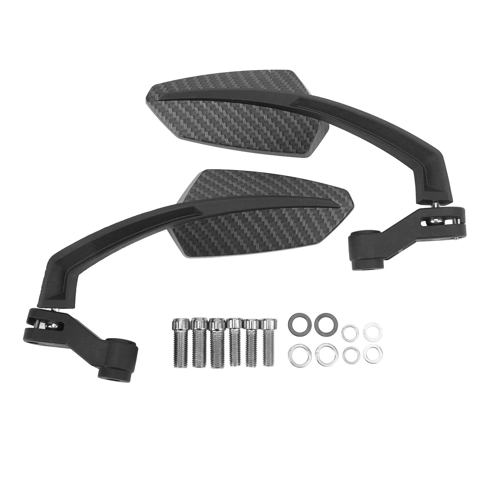 ABS Carbon Fiber Motorcycle Rear View Mirrors for Aprilia 2001-2017 - Durable Side Mirrors Replacement for Safe Riding