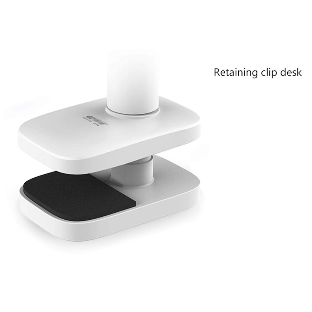 **LED Eye Protection Desk Lamp - Dimmable Clip-On Table Lamp with Dual Light Source for Office, Study & Reading | Nightstand Lighting for Bedroom & Workspace**