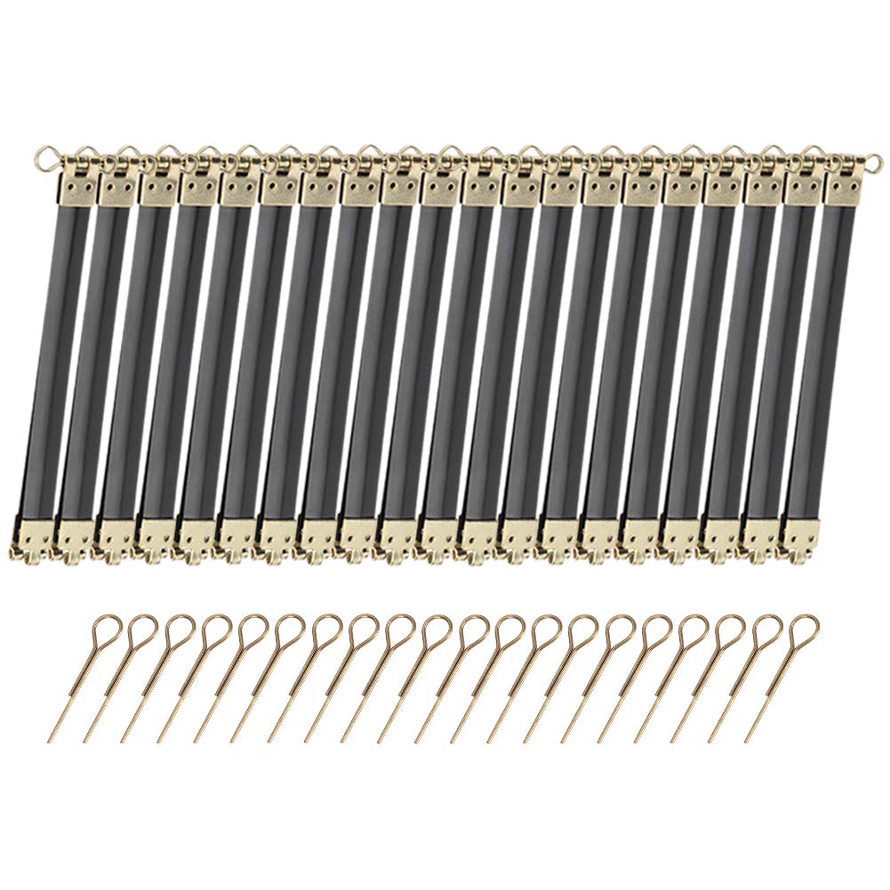20Pcs Metal Internal Flex Frame Kiss Clasp - Bulk DIY Craft Supplies for Purses, Bags, Wallets & Sewing Projects - Durable Spring Clip Hooks for Coin Purses & Handbag Making (Perfect for Jewelry, Accessories & Leather Crafting)