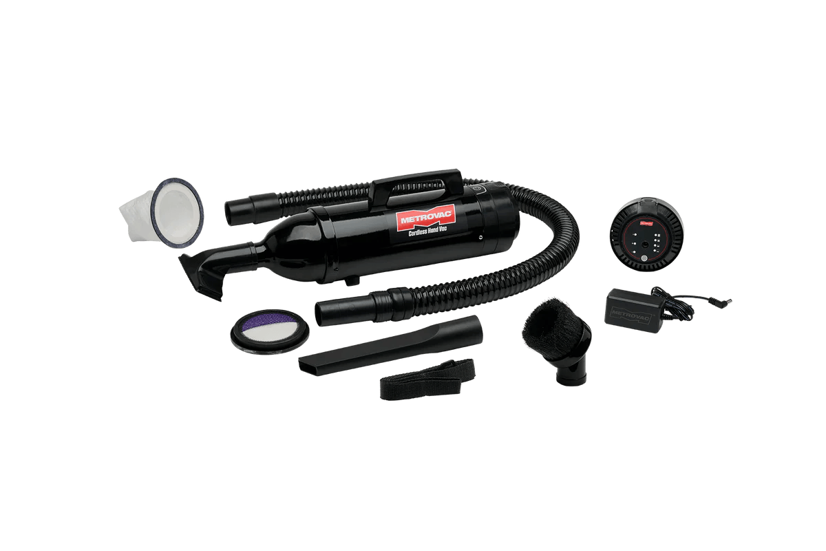 METROVAC Cordless Hand Vacuum - Powerful Portable Rechargeable Handheld Vacuum Cleaner for Home, Car, Pet Hair & Quick Cleanups | Lightweight & Compact Design