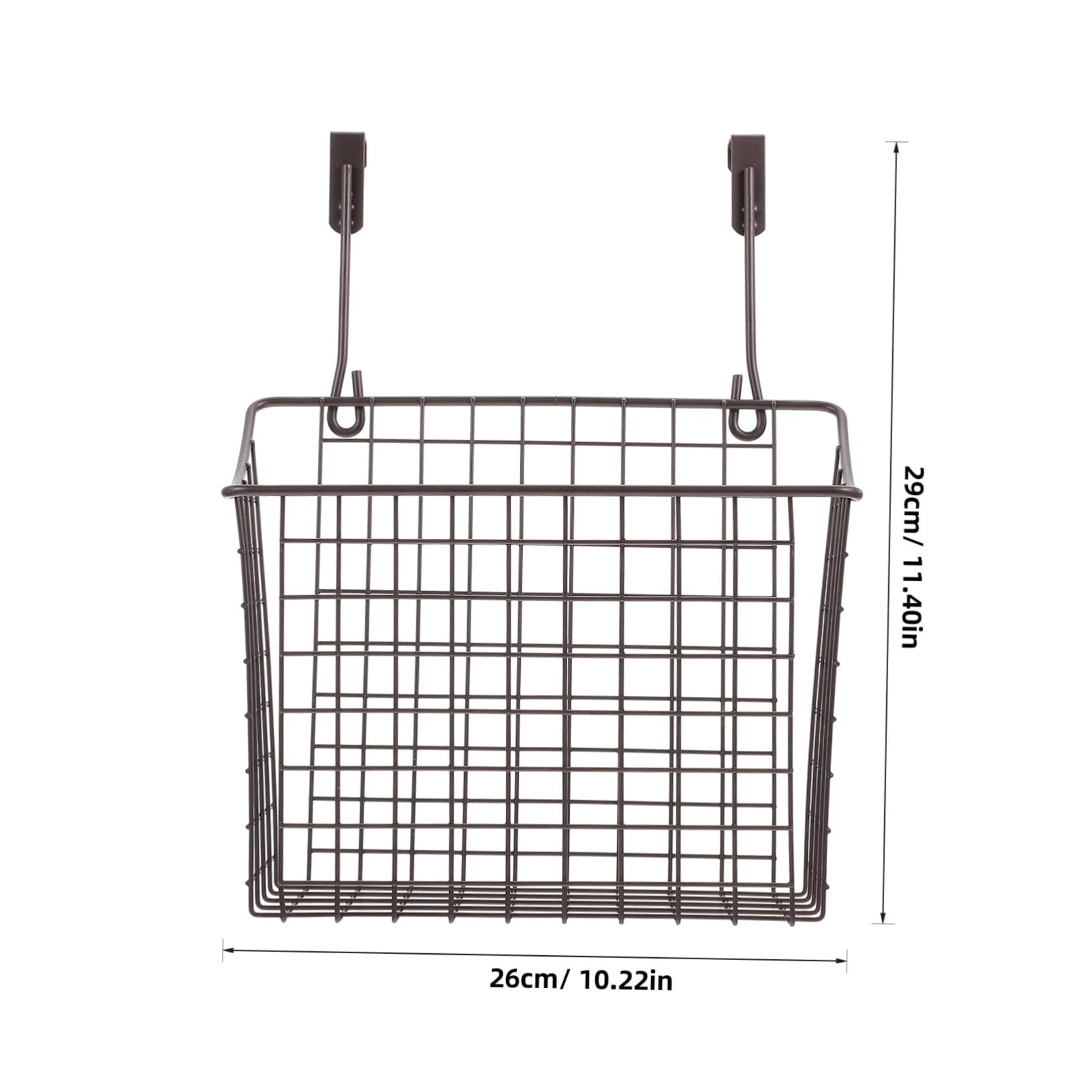 1pc Iron Wire Hanging Basket for Kitchen - Cabinet Door Storage Organizer for Food, Vegetables & Spices | Space-Saving Home Organization Solution for Pantry, Cupboard & Small Spaces
