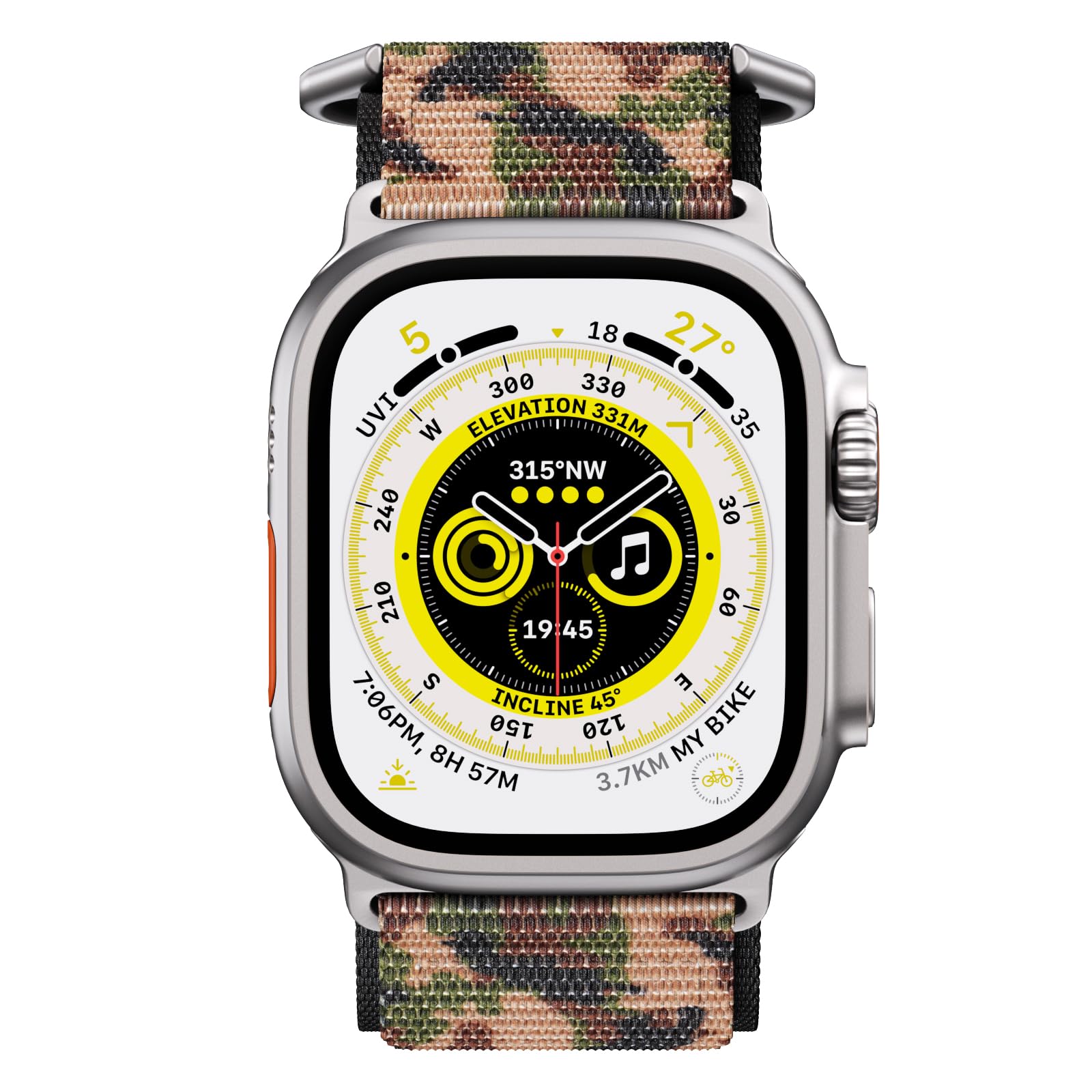 PremiFit Ultra Nylon Band for Apple Watch Ultra 2/Ultra 49mm, Series 9/8/7 45mm, SE2/SE/6/5/4 44mm - Durable Sport Strap for Men & Women - Perfect for Running, Gym Workouts & Outdoor Activities