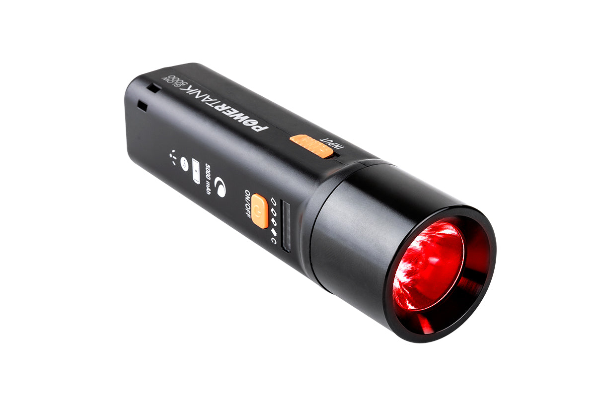 PowerTank Glow 5000 - High Capacity Portable Power Bank with LED Flashlight | Fast Charging for iPhone, Android, Tablets | Perfect for Camping, Travel & Emergency Power Backup