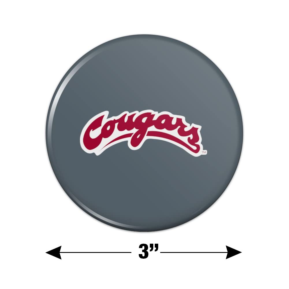 Washington State Secondary Logo Kitchen Refrigerator Locker Button Magnet - Perfect for Fridge, Office, Dorm & Locker Decoration