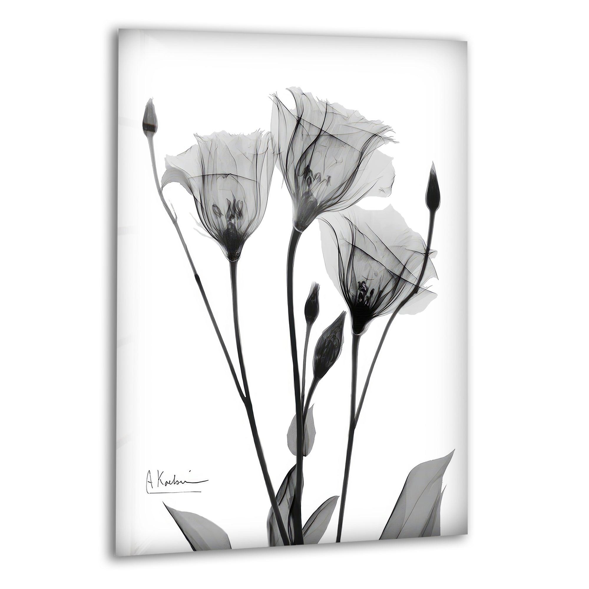 Albert Koetsier Tulip Tattoo Glass Wall Art - Handmade Stained Glass Window Decor for Living Room, Bedroom & Office - Perfect Gift for Home Decor Lovers