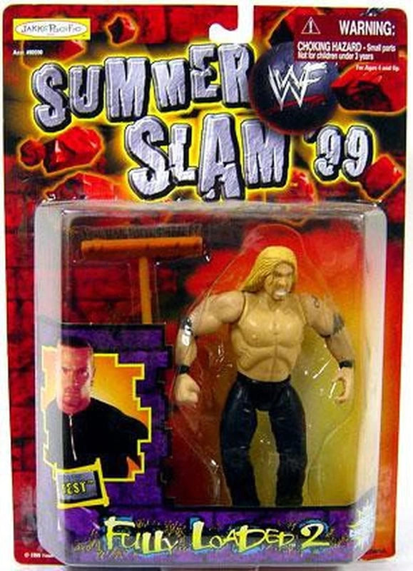 1999 WWF Jakks Pacific Fully Loaded Series 2 Action Figure - Vintage Wrestling Collectible Toy for Display & Play