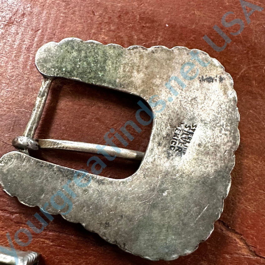 Vintage Mexican Ranger Buckle Set - Authentic Western Style Belt Buckle for Cowboy & Biker Fashion - Perfect for Rodeo, Country Music Festivals & Western Themed Parties