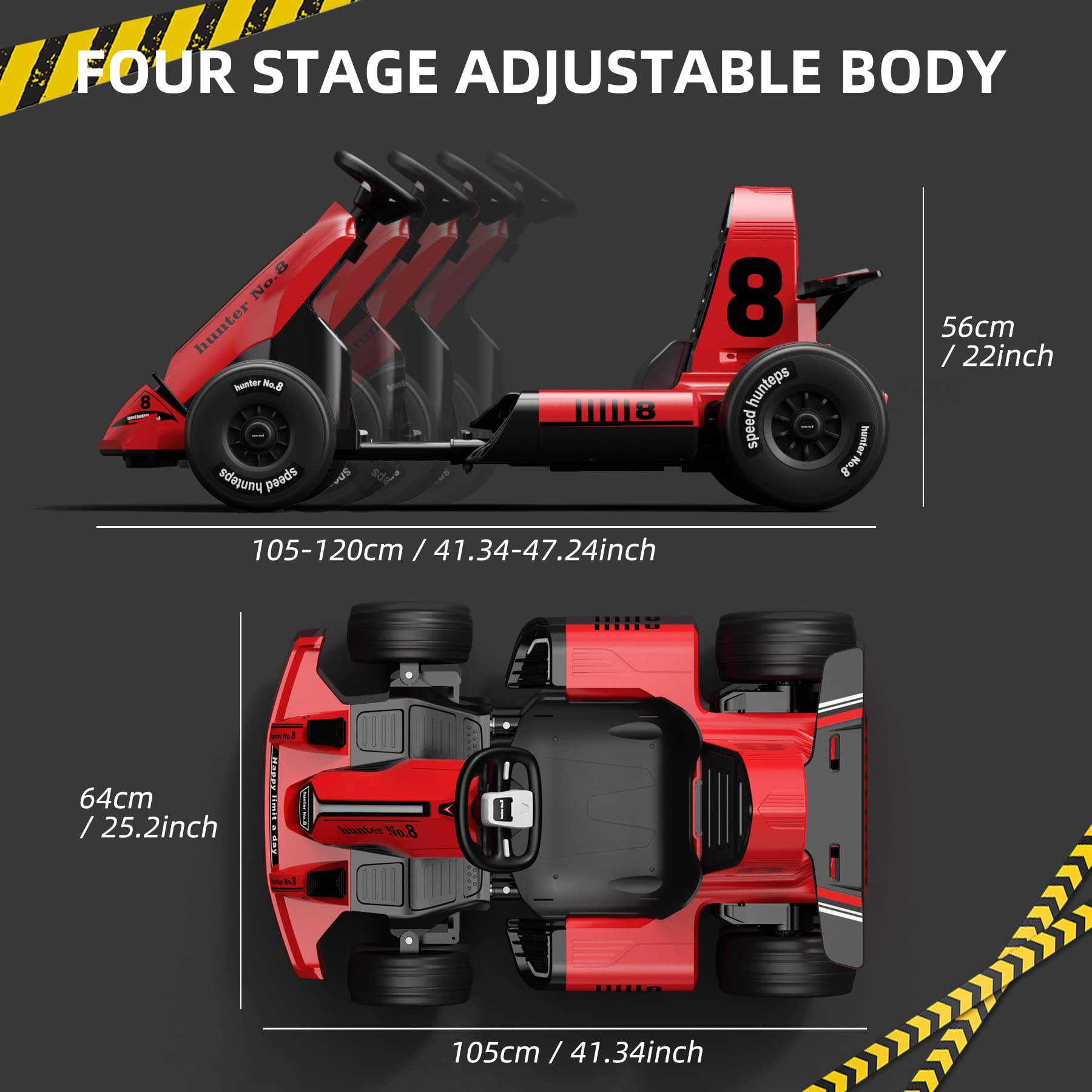 **GLAF 12V Electric Go Kart for Kids - Battery Powered Ride On Car with Remote Control, LED Lights, USB & Bluetooth - Outdoor Drift Racing Toy for Boys & Girls Ages 3+ (Red) - Perfect for Backyard Fun, Birthday Gifts & Family Playtime**