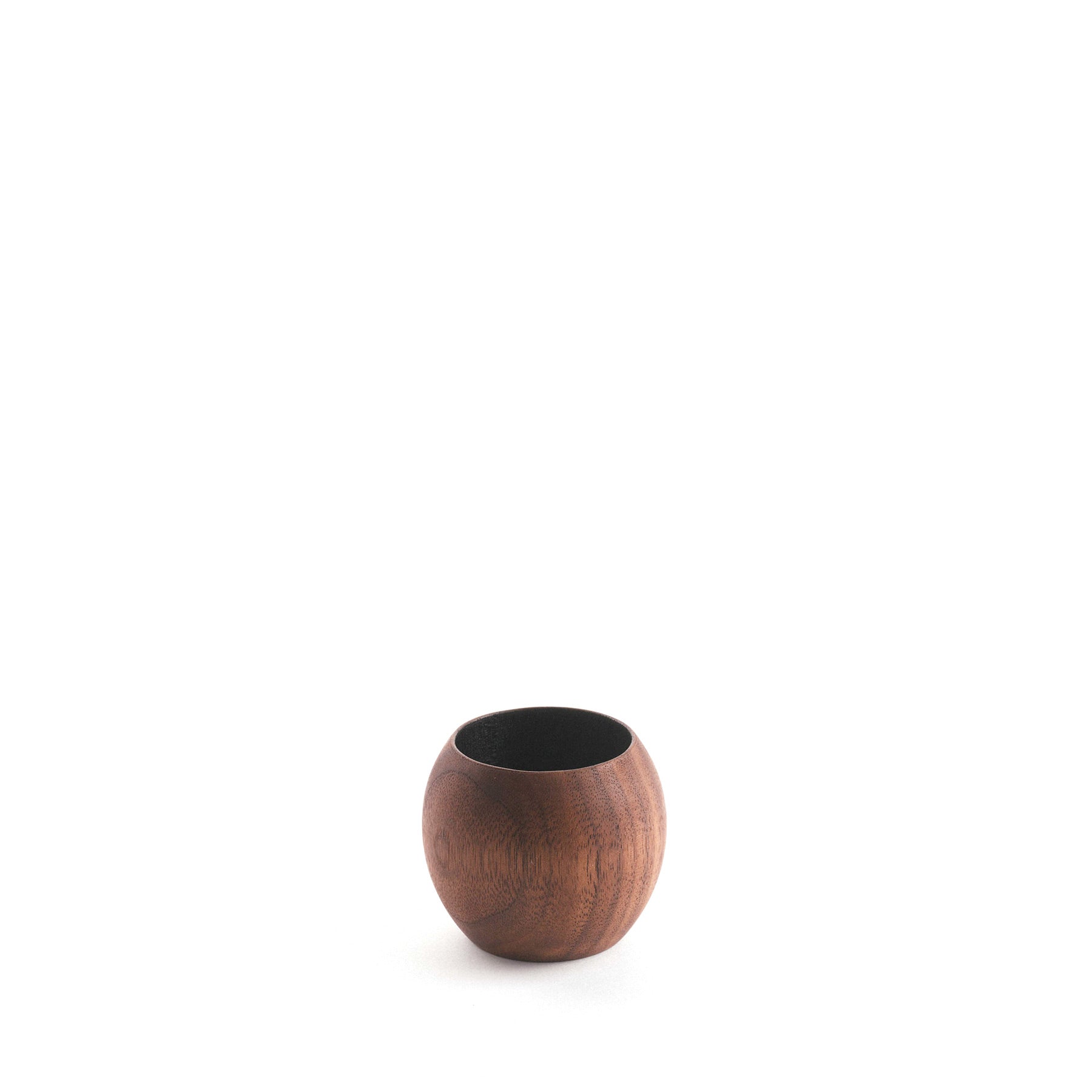 Premium Walnut Wood Sphere Cup - Handcrafted Wooden Drinking Goblet for Whiskey, Wine & Cocktails - Elegant Home Bar & Gift Idea for Men & Women