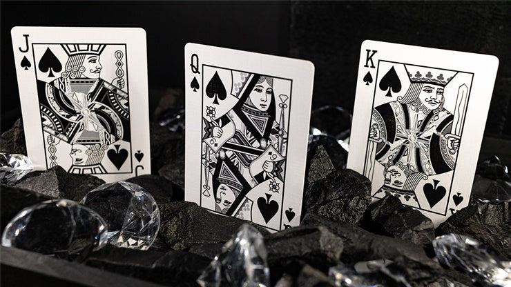 Premium Carbon Fiber Playing Cards - Diamond Edition | Elegant & Durable for Poker, Magic Tricks & Cardistry | Perfect for Game Nights & Professional Performances
