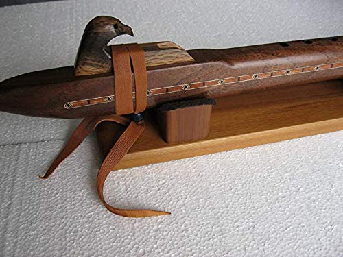 Handmade Solid Walnut Wood Native American Flute in Low C Key - Deep Resonant Sound for Meditation, Yoga & Relaxation - Authentic Traditional Instrument for Music Lovers & Collectors