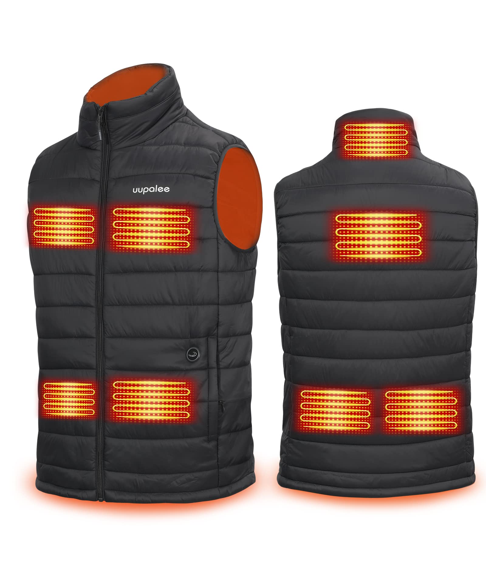 uupalee Heated Vest for Men - Lightweight Battery-Powered Winter Jacket with USB Heating | Perfect for Outdoor Activities, Hiking, Camping & Cold Weather Commute