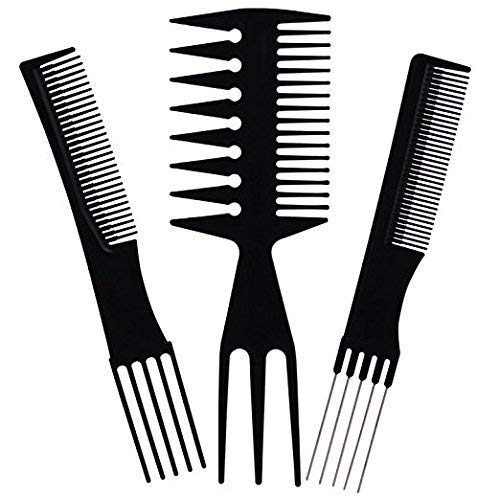 Premium 9-Piece Hair Cutting & Styling Kit - Professional Hair Comb Set with Scissors for Men & Women - Perfect for Home Haircuts, Salon Styling & Barber Use