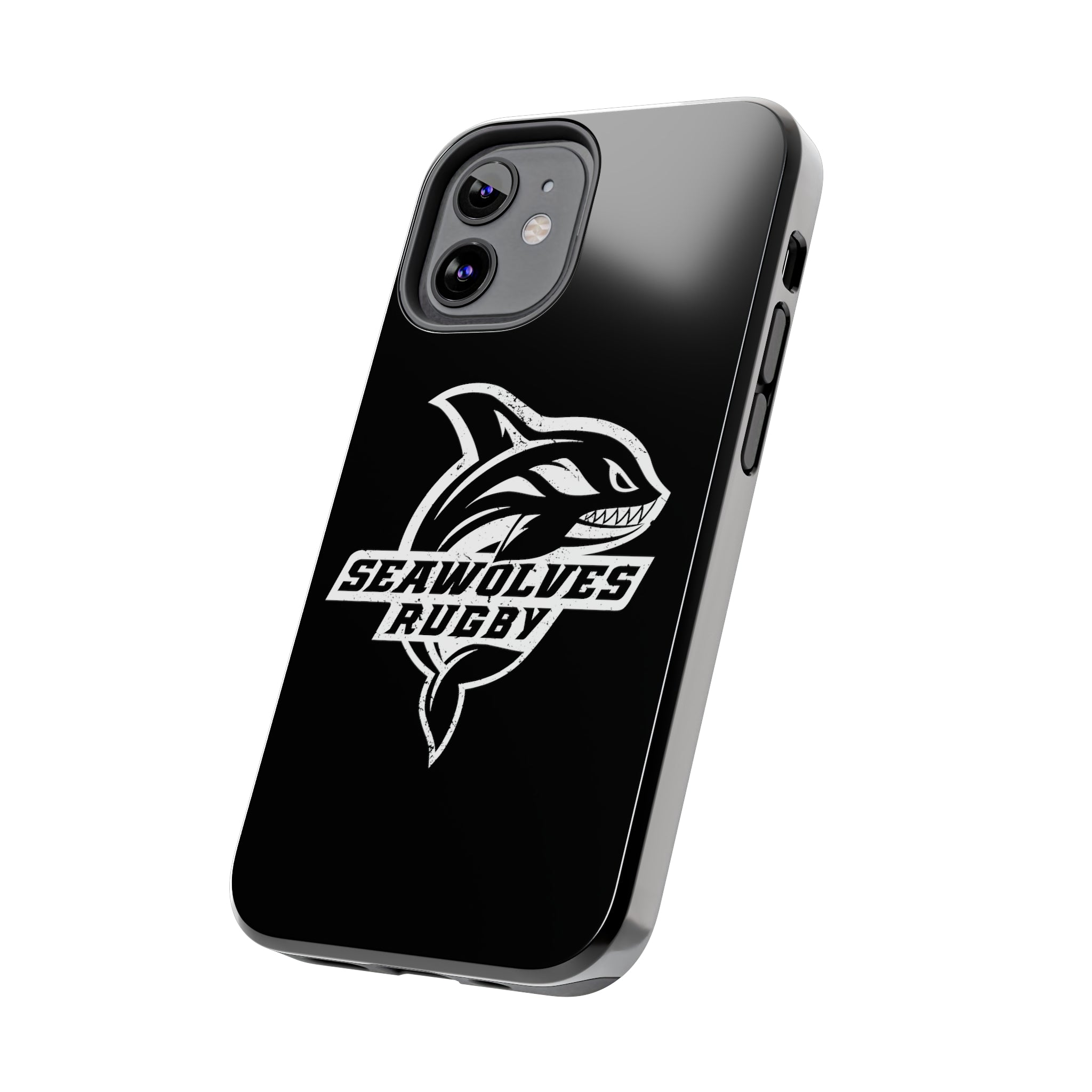 Seawolves Black Rugged Phone Case - Durable & Shockproof Protection for iPhone & Android - Perfect for Outdoor, Sports & Daily Use