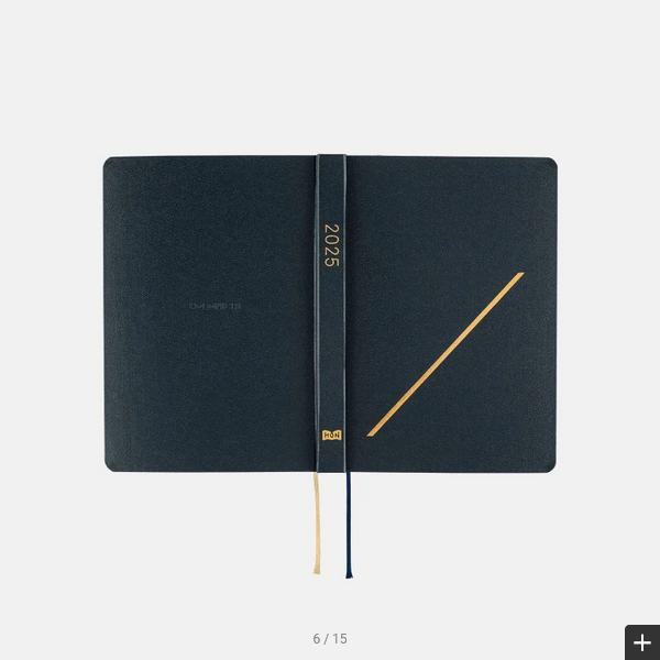 Hobonichi Techo 2025 Planner - Navy Blue A6 Daily Journal (English Edition) | January Start, Monday Start | Perfect for Productivity, Bullet Journaling & Personal Organization
