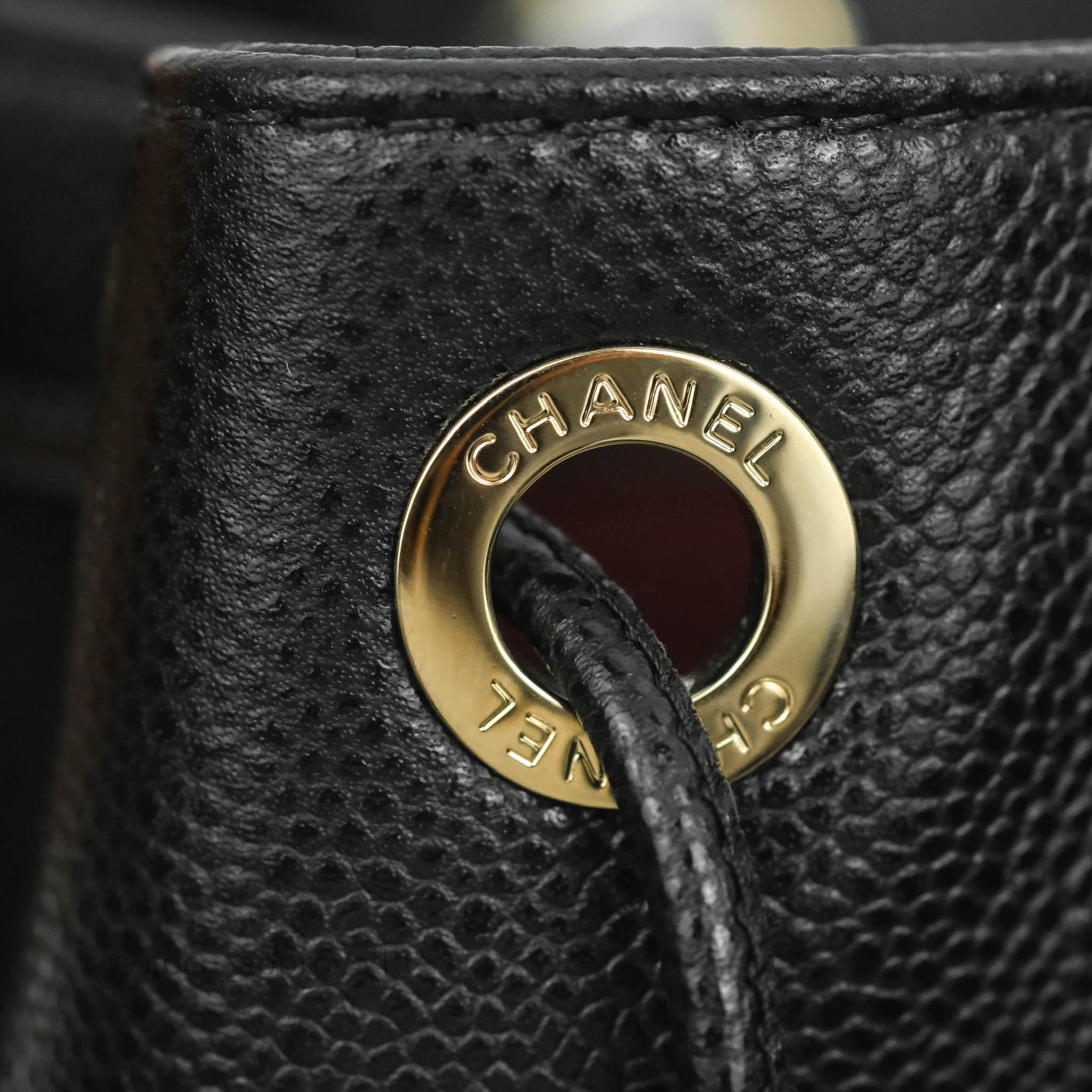 Chanel Business Affinity Drawstring Bucket Bag - Black Caviar Leather with Gold Hardware (21P Collection) | Luxury Crossbody Handbag for Work, Travel & Everyday Use