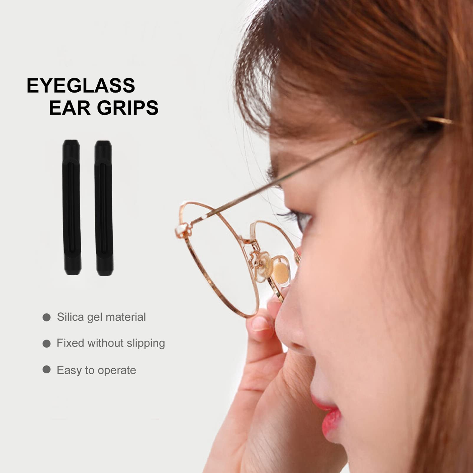 20 Pairs Non-Slip Silicone Glasses Nose Pads & Temple Tips - Anti-Slip Eyewear Accessories for Comfort & Secure Fit - Perfect for Reading, Sports, and Daily Wear