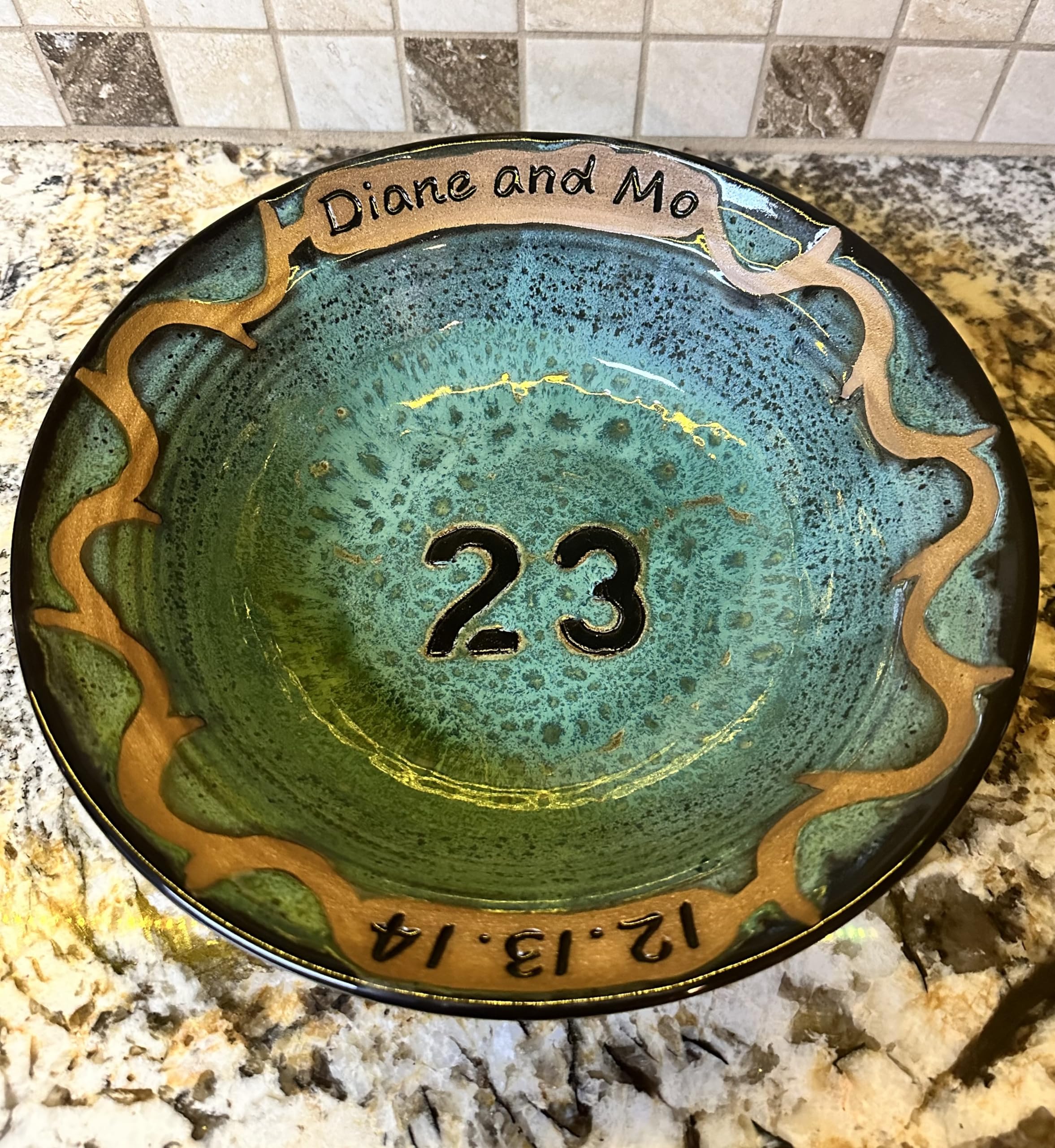 Custom 9th Anniversary Pottery Gift - Handmade Ceramic Keepsake for Couples | Perfect for Wedding Anniversaries & Romantic Celebrations
