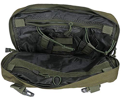 Croogo Universal Hands-Free Radio Chest Rig Vest - Tactical Molle Harness Bag for Outdoor, Hiking & Hip Hop - Rescue Front Pack Pouch with Adjustable Straps (Great for Camping, Airsoft & Music Festivals)