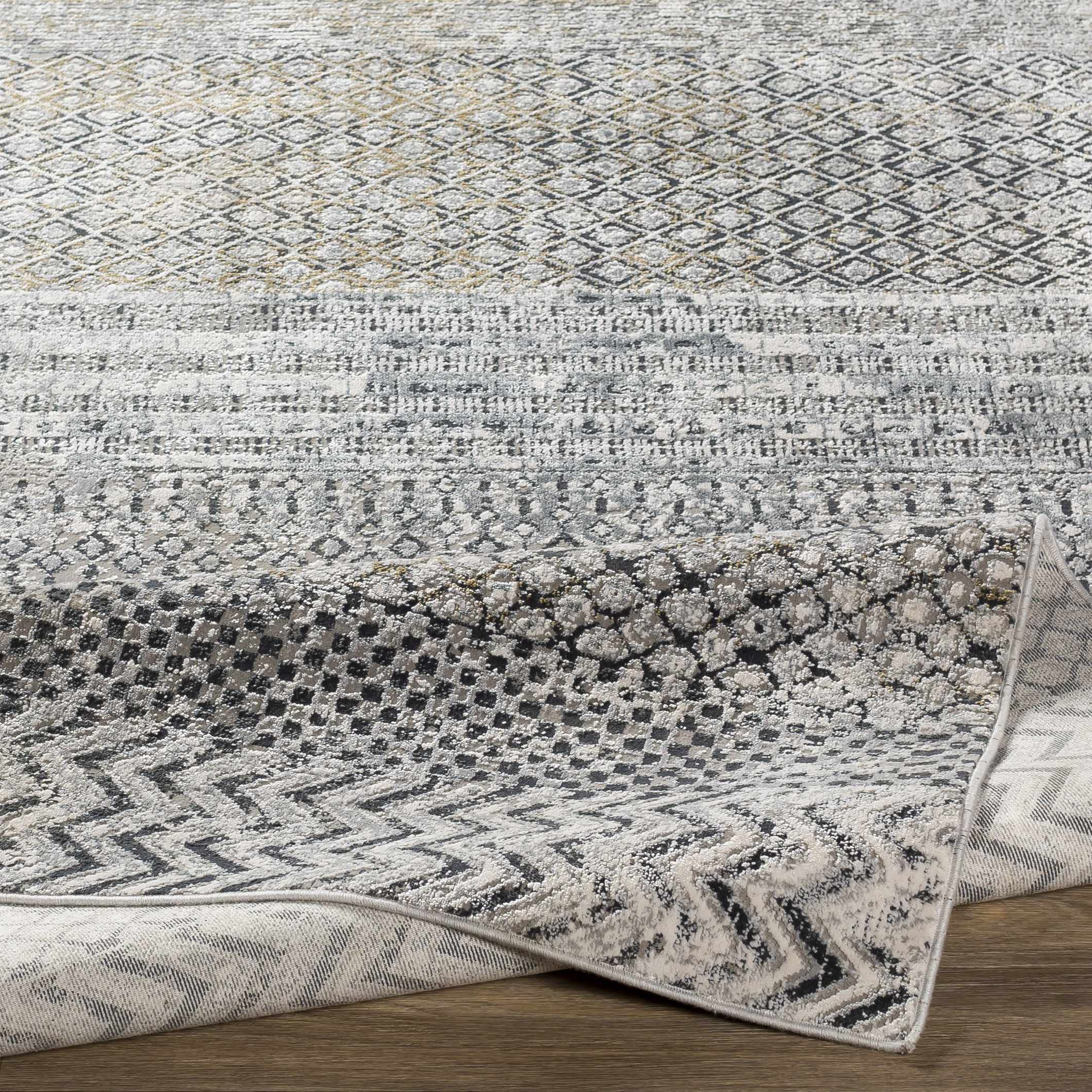 Modern Gray Hauteloom Rombauer Area Rug 6'9