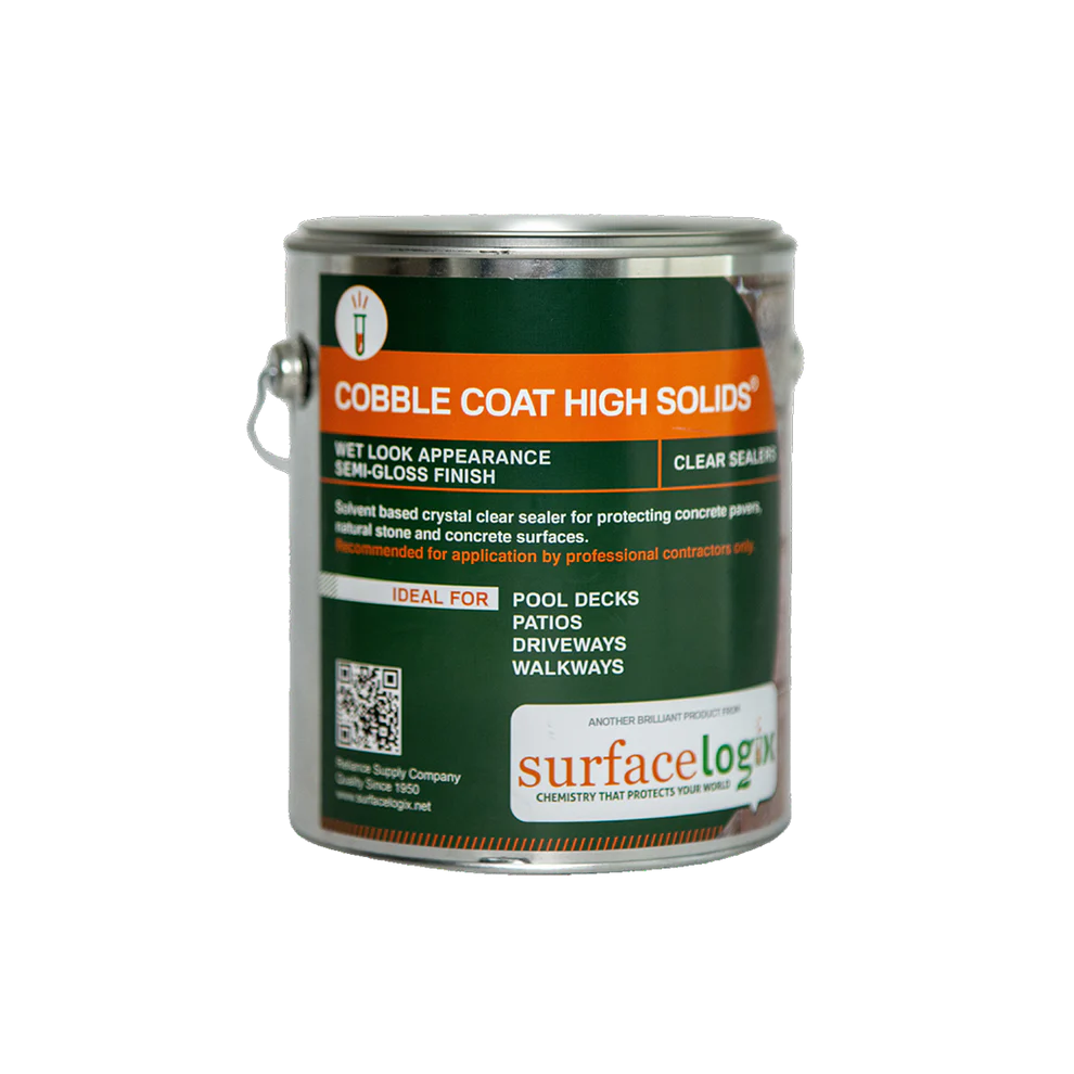Premium Cobble Coat High Solids - Durable Stone & Concrete Sealer for Driveways, Patios & Walkways | Weatherproof & UV Resistant Protection for Outdoor Surfaces