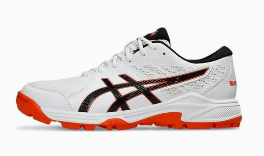 ASICS Gel-Peak 2 White/Black Cricket Shoes - Lightweight Performance Footwear for Cricket Matches & Training Sessions