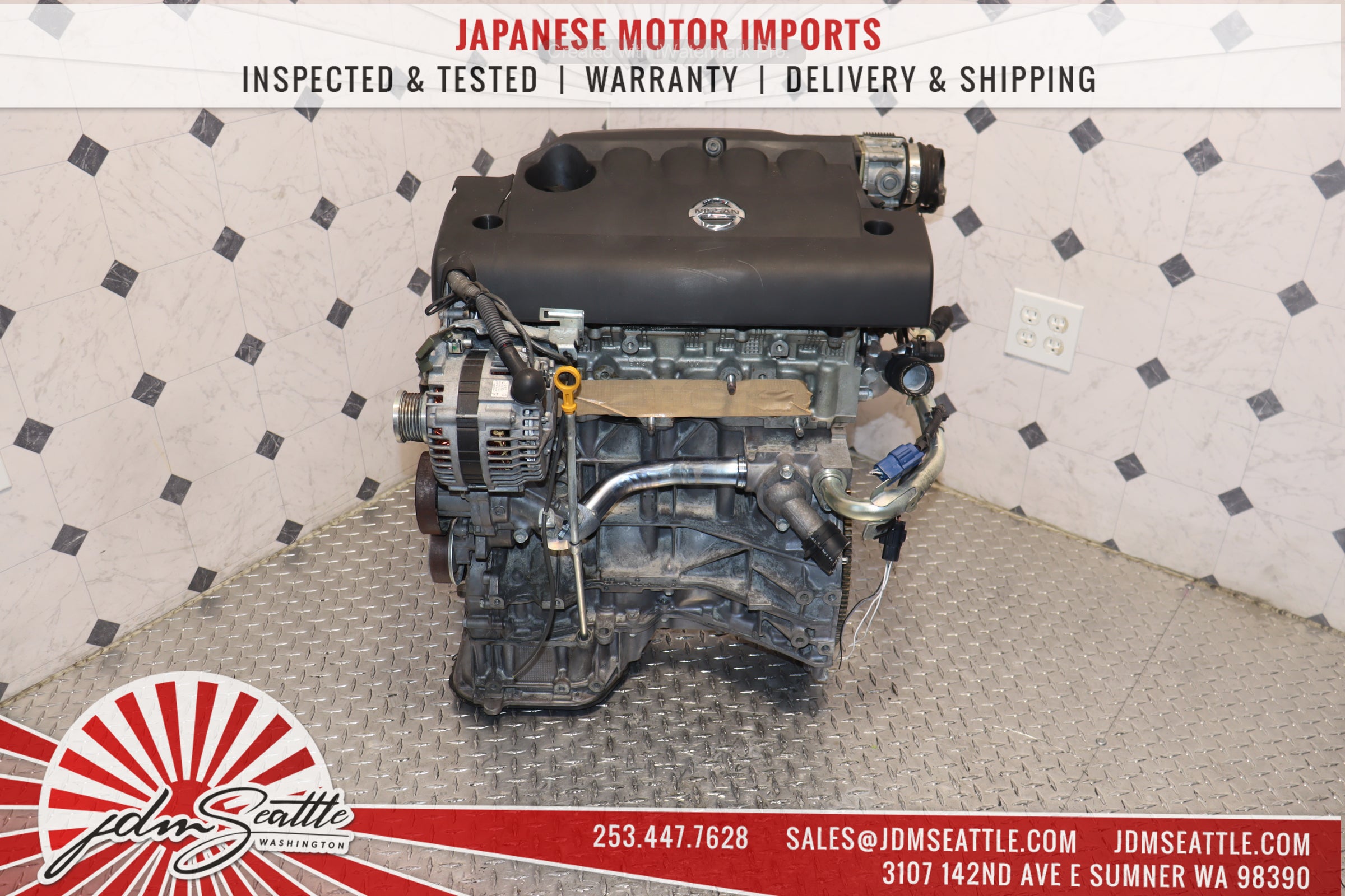 JDM QR25DE 2.5L DOHC Engine for 2002-2006 Nissan Altima & Sentra - High Performance Replacement Motor - Perfect for Engine Swap & Car Restoration Projects