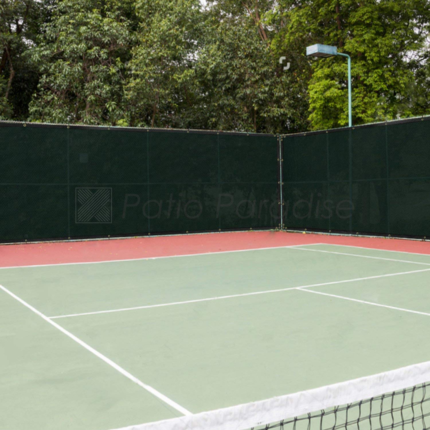 5'x293' Privacy Screen Fence - UV Block Mesh Shade Net with Brass Grommets for Garden & Backyard