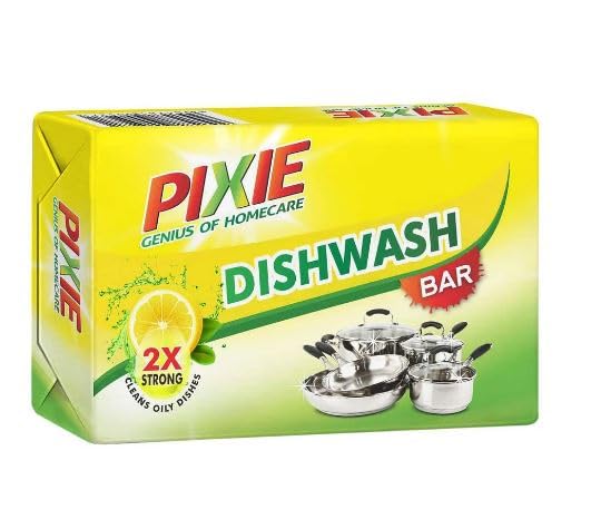 Pixie Dishwashing Soap Bar (300g) - Pack of 5 | Eco-Friendly, Long-Lasting Kitchen Cleaning | Perfect for Hand Washing Dishes, Camping & Travel