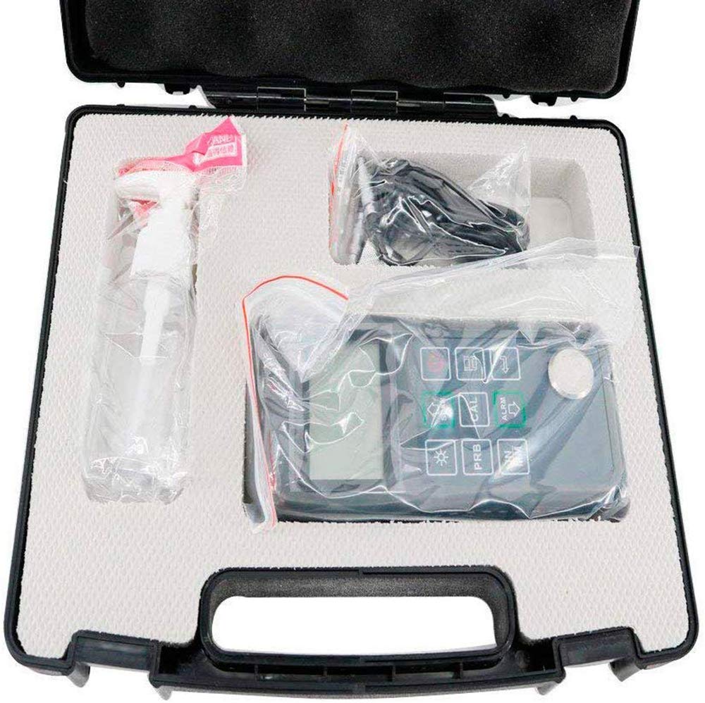 Professional Ultrasonic Thickness Gauge Tester 0.75-300mm (0.03-11.8inch) for Metal, Aluminum & Copper - High Precision 0.01mm Measurement - Ideal for Industrial Inspection, Pipeline Maintenance & Quality Control