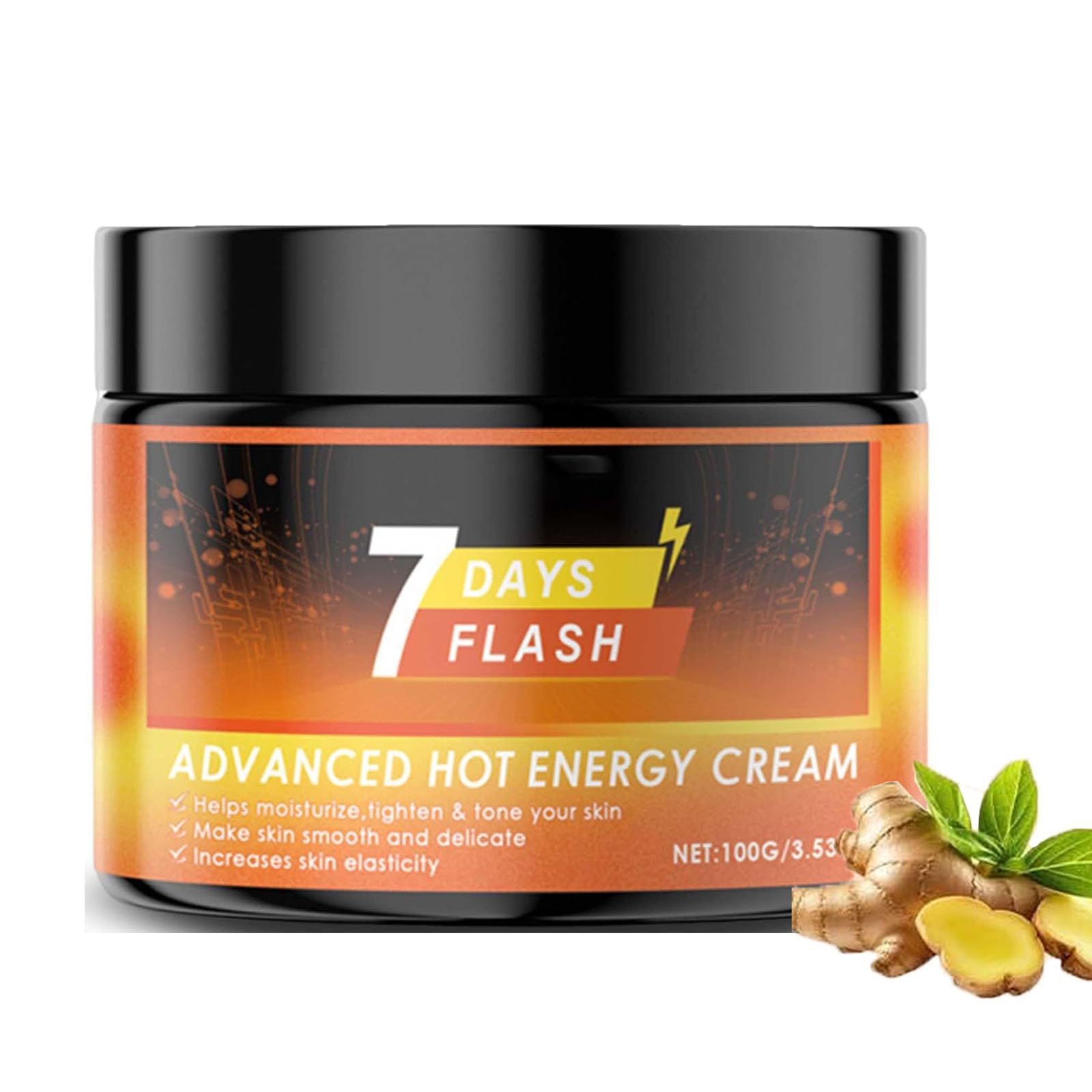 Advanced Hot Sweat Cream - 7 Day Flash Formula for Deep Moisturizing & Skin Elasticity Boost | 3.53oz Body Care Lotion | Perfect for Post-Workout Recovery & Dry Skin Relief