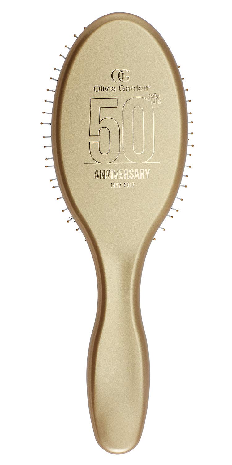 Olivia Garden NanoThermic Ceramic + Ion Hair Brush for Smoothing & Frizz Control - Perfect for Salon Styling & Home Hair Care