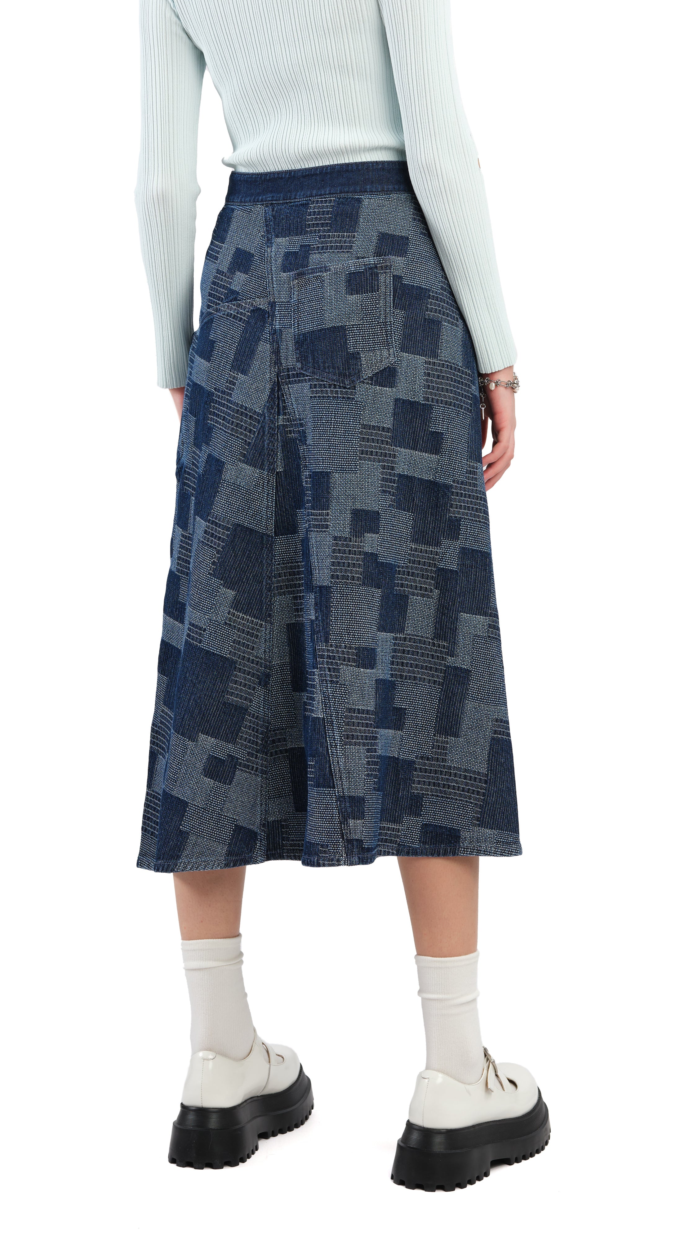 Stylish High Waist Denim Skirt for Women - Trendy A-Line Denim Mini Skirt with Pockets - Perfect for Casual Outfits, Date Nights & Summer Fashion