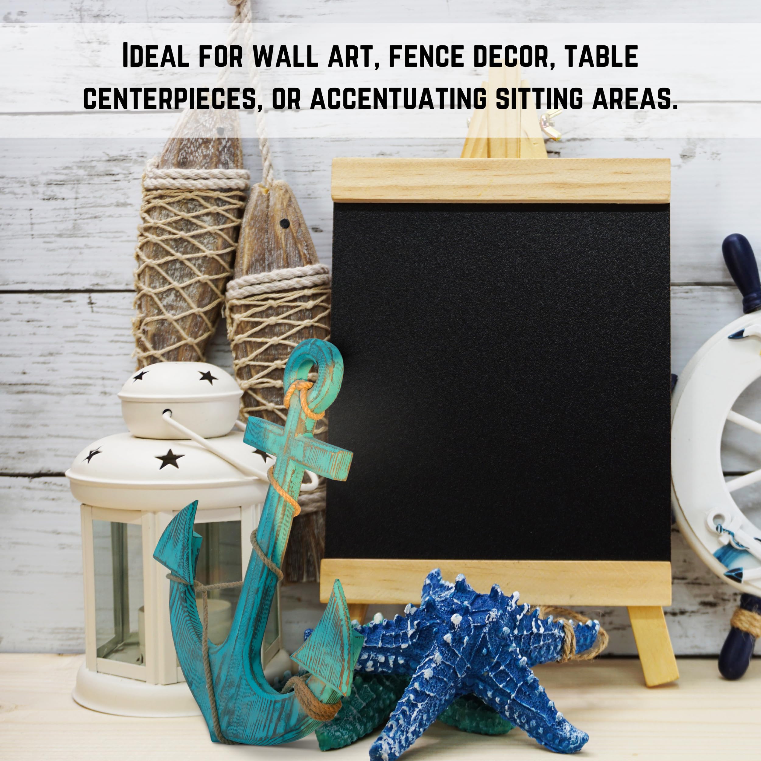 Nagina International Forest Frog Blue Decorative Anchor with Ropes - 18 Inch Nautical Wall Hanging for Home, Office & Boat Decor | Perfect Gift for Beach House & Coastal Theme Rooms