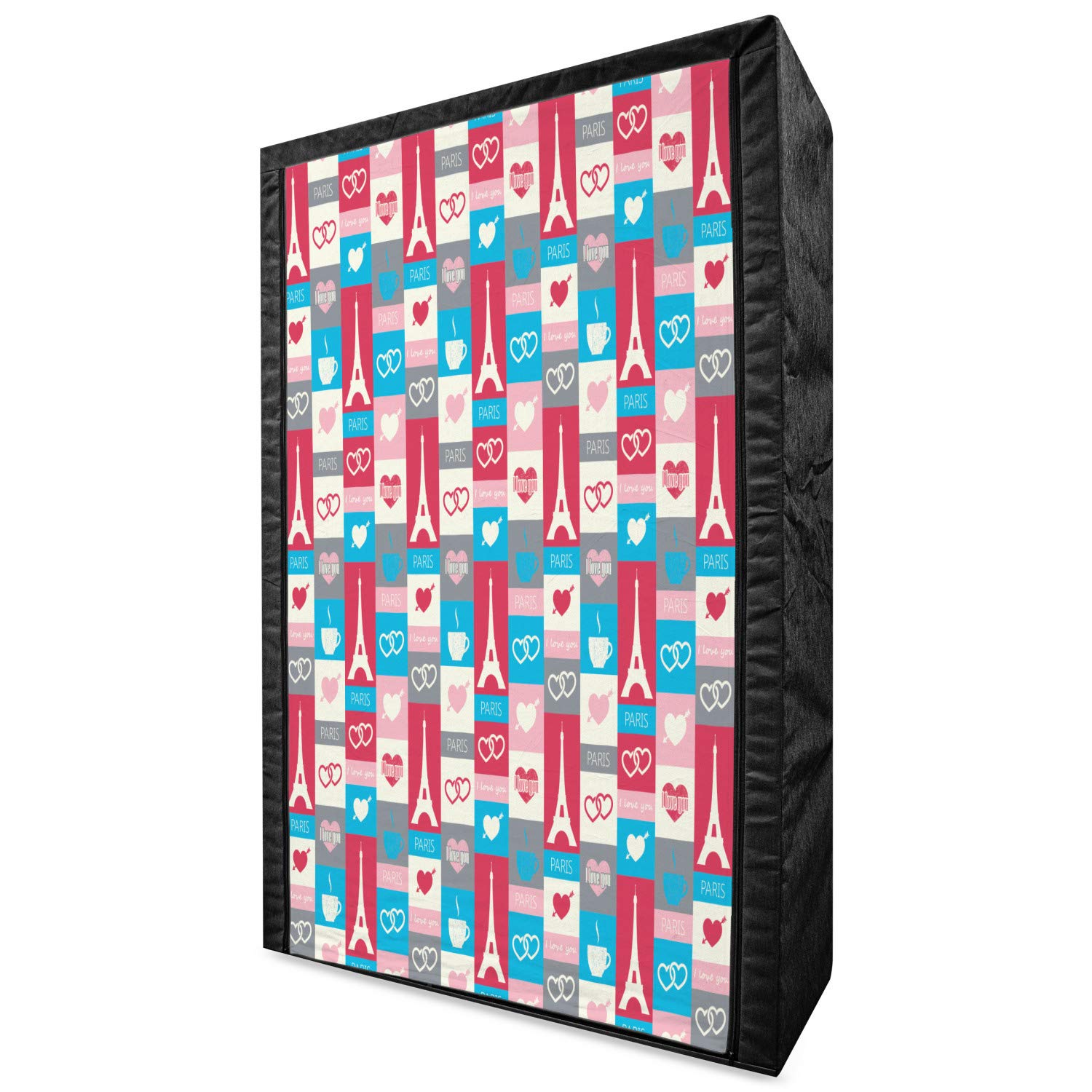 Ambesonne Paris Portable Fabric Wardrobe - 42.5