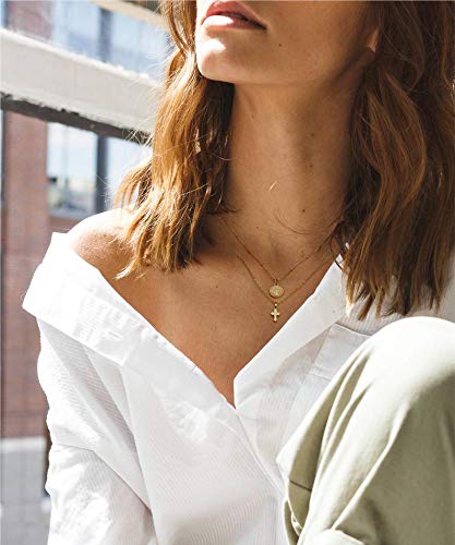 SOFYBJA 18k Gold Plated Dainty Choker Necklace for Women - Tiny Lock & Key Pendant, Personalized Layered Chain Jewelry | Perfect for Date Night, Anniversary Gifts & Everyday Elegance