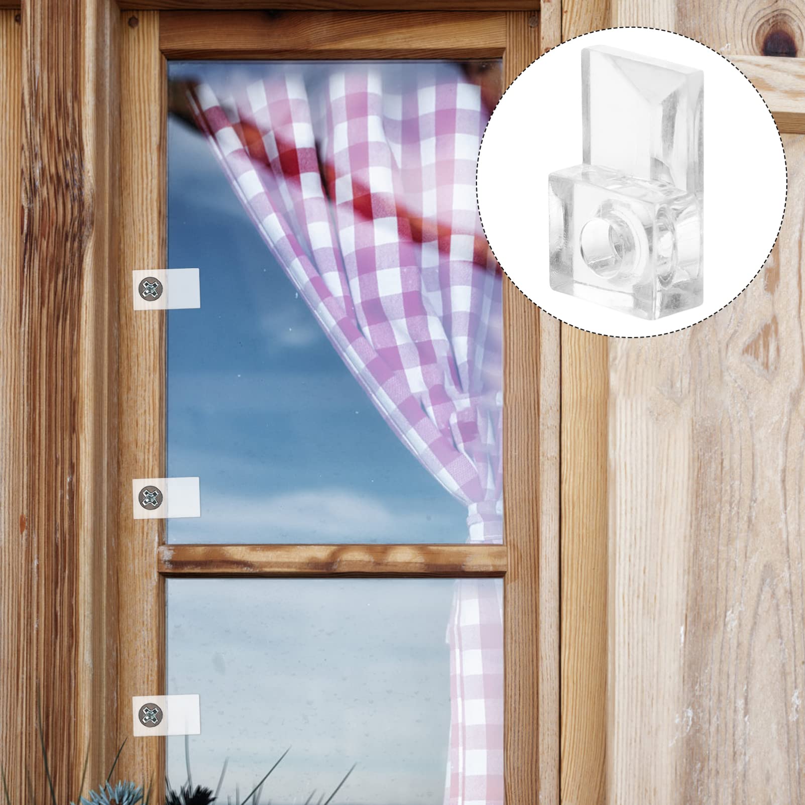 20 Sets Heavy Duty Mirror Hanging Clips - Frameless Mirror Holder Brackets for Bathroom, Dresser & Wall Mirrors - Secure Glass Mirror Mounting Kit for Home & Commercial Use