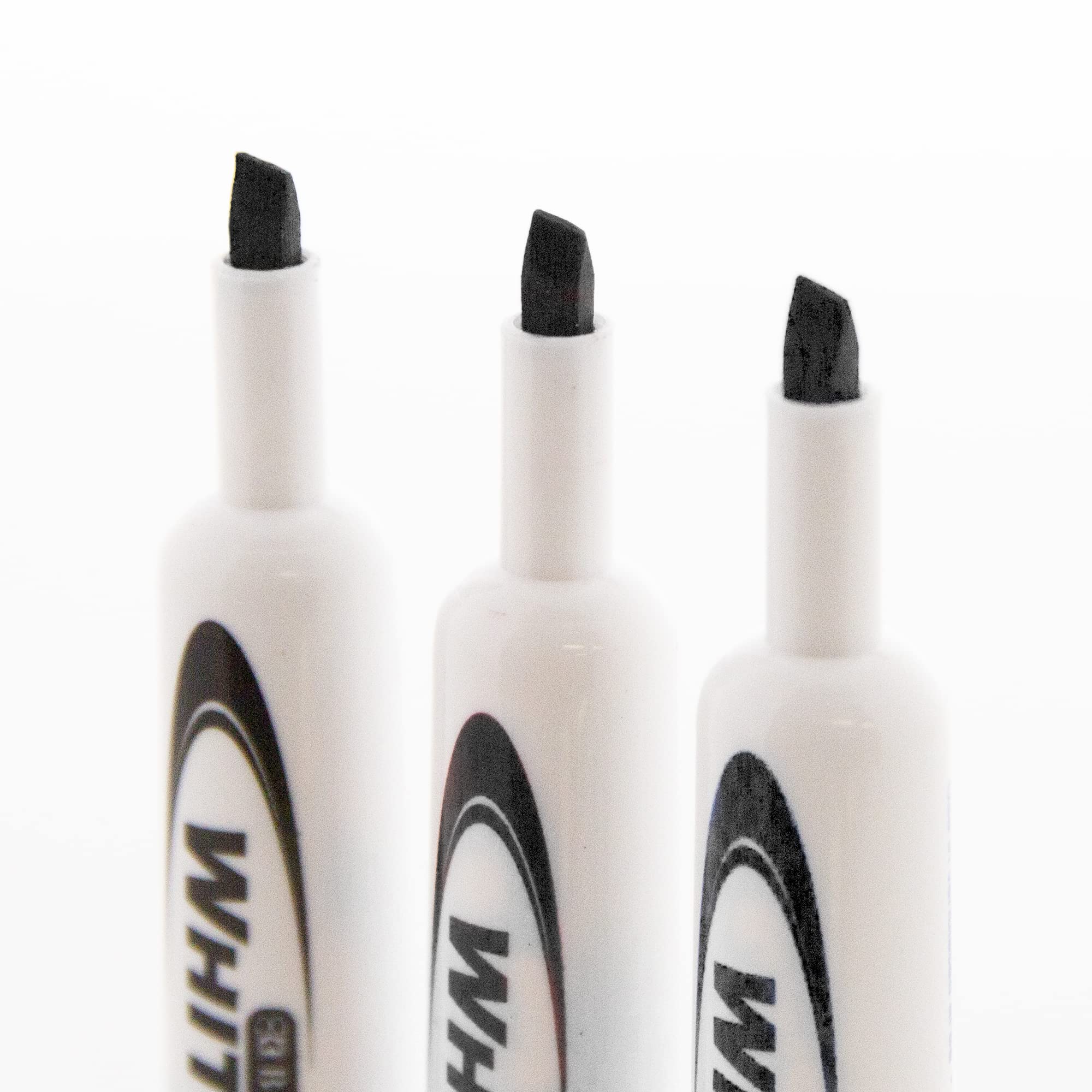 BAZIC Black Dry Erase Markers with Chisel Tip - Low Odor Whiteboard Pens (3-Pack, 144-Packs Total) - Ideal for Office, Classroom & Home Whiteboards