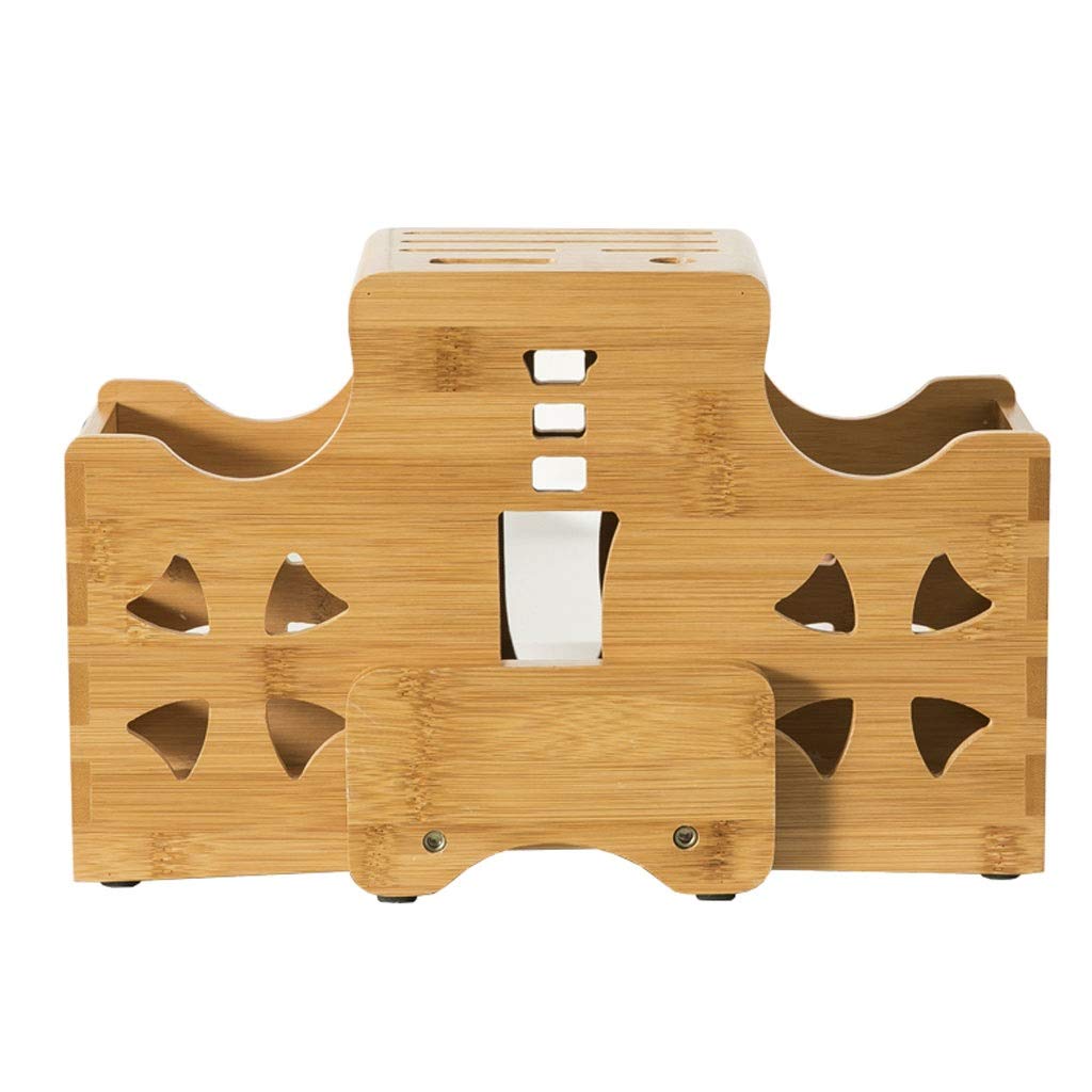 Bamboo Knife Holder & Chopsticks Storage Rack - Kitchen Knife Block Stand with Tool Organizer | Perfect for Countertop Organization & Utensil Storage (Size: Bamboo) | Ideal for Home Chefs & Kitchen Organization